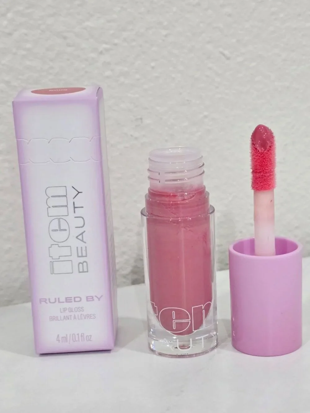 Item Beauty ✦ Ruled By Lip Gloss ✦ Moon High‑Shine Vegan Non‑Sticky Pink 4ml NWT